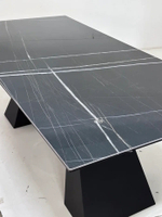 Стол М-City DISAUR Богарт 200 Титан (Titanium Black Pulido), керамика, Черный