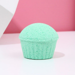 Бомбочка для ванны в форме кекса «С Новым годом!» с ароматом яблока - 120 гр. (Цвет: зеленый)