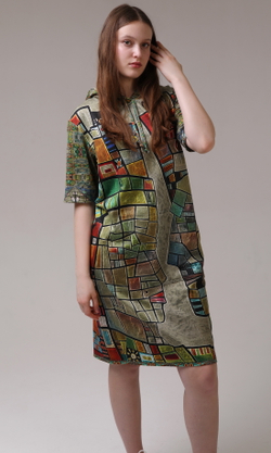 Платье "Витражи", по мотивам живописи Тани МакКабе