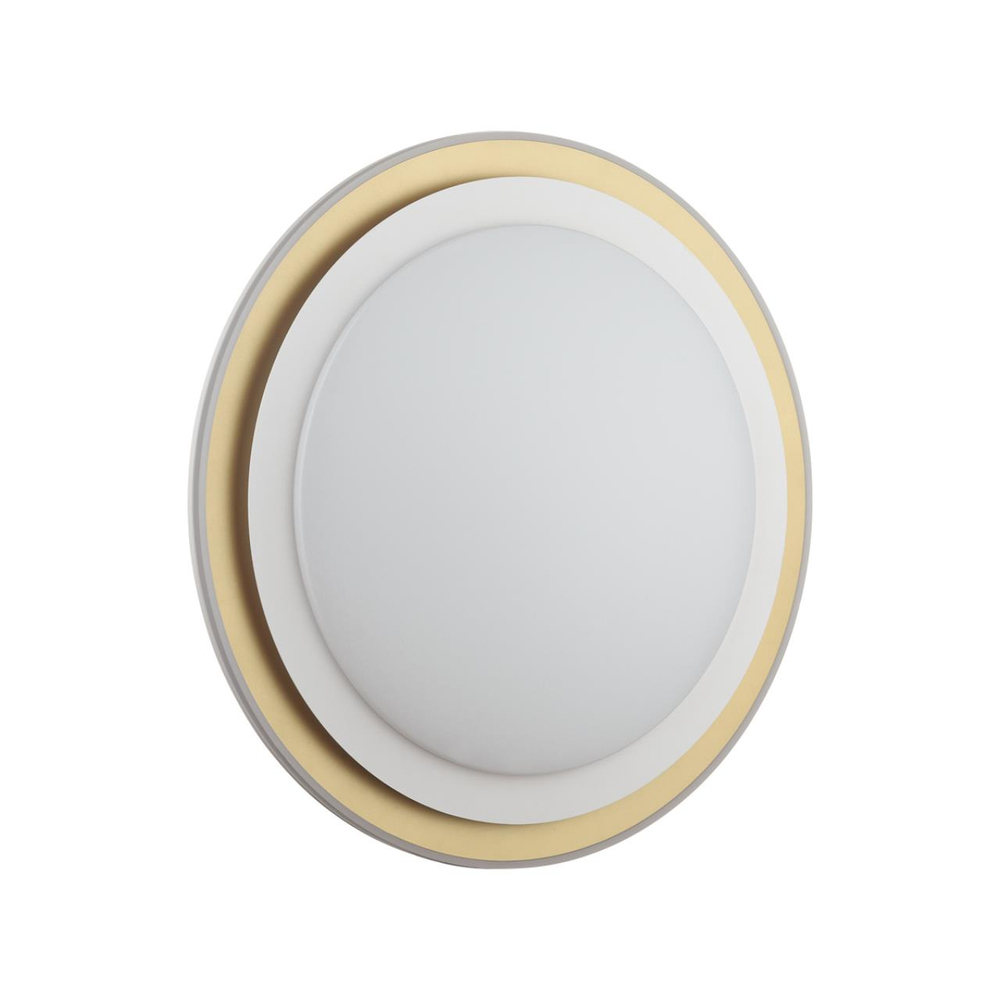 7630/EL PALE SN 000 Светильник пластик/белый/золотистый LED 72Вт с ДУ 3000-6300К D510 IP43 пульт ДУ SETTA