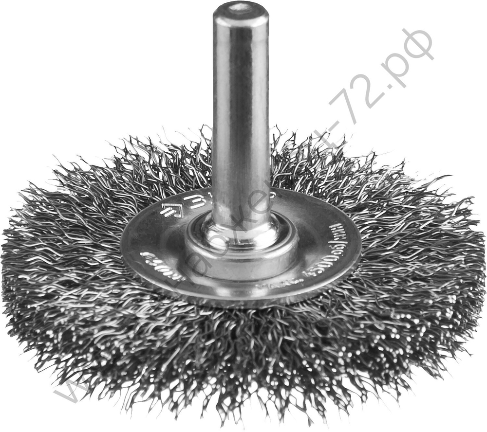 ЗУБР 50 мм, витая стальная проволока, 0.3 мм, Щетка дисковая, Профессионал (35198-050)