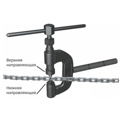 WDK-65988 Набор для расклепывания и заклепывания приводных цепей мототехники