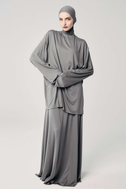 Лонгслив база серый