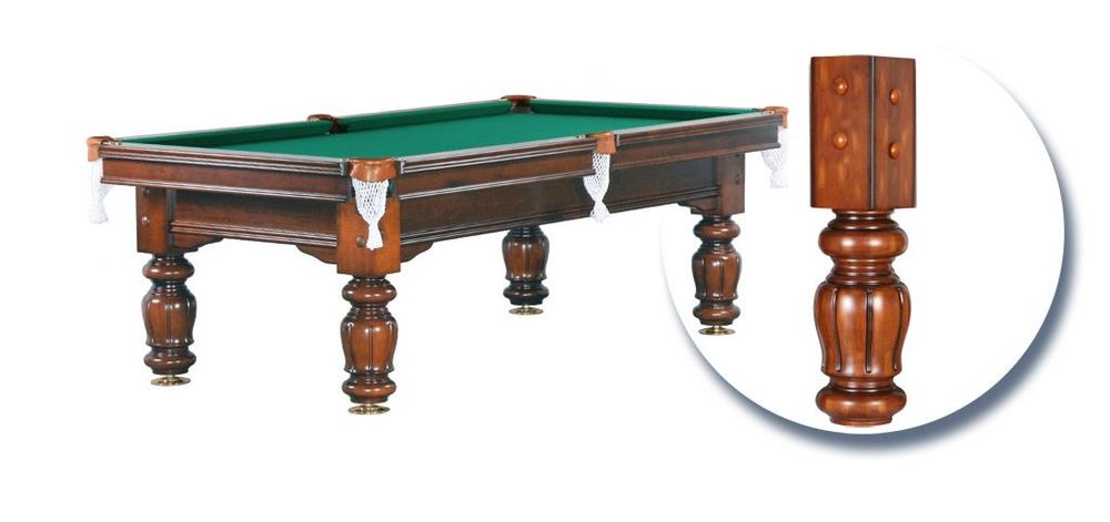 Бильярдный стол для русской пирамиды "Classic II" 8 ф (орех пекан)