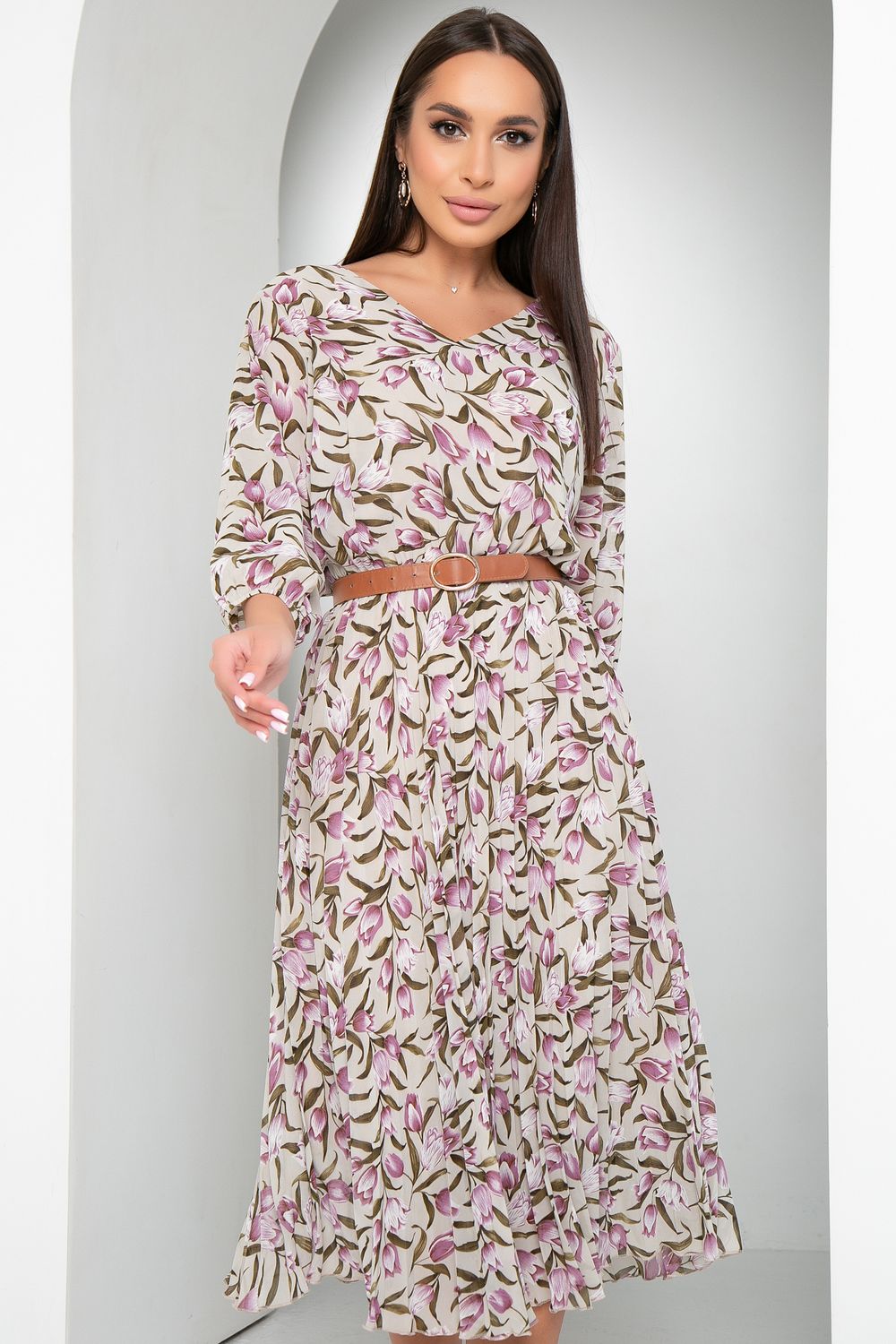 Платье Шифоновое гофре (весна) Diolche (Акция)