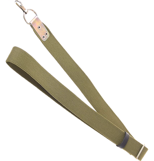 Ремень оружейный брезентовый для АК, армейский с 1 карабином (индекс ГРАУ 6Ш5)