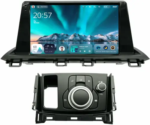 Магнитола для Mazda CX-4 2016-2024 (ШГУ монохром) - Teyes CC4 монитор 9.2" 2K QLED на Android 14, Быстрейшая, Snapdragon 680, DSP, CarPlay, 4G SIM-слот