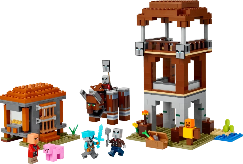 Конструктор LEGO Minecraft 21278 Форпост мародеров и опустошителей