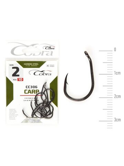 Крючки Cobra CARP KOI серии CC306 размер 002 (упк.10шт.)