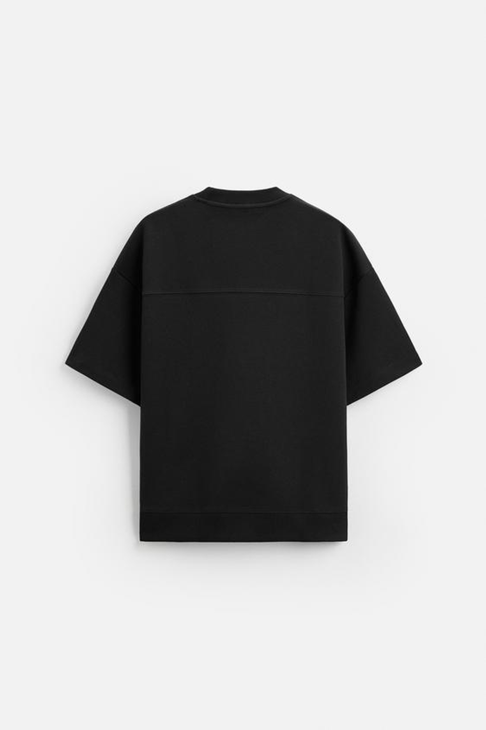 ZARA ТОЛСТОВКА INTERLOCK ИЗ РЕЛЬЕФНОЙ ТКАНИ, ЧЕРНЫЙ