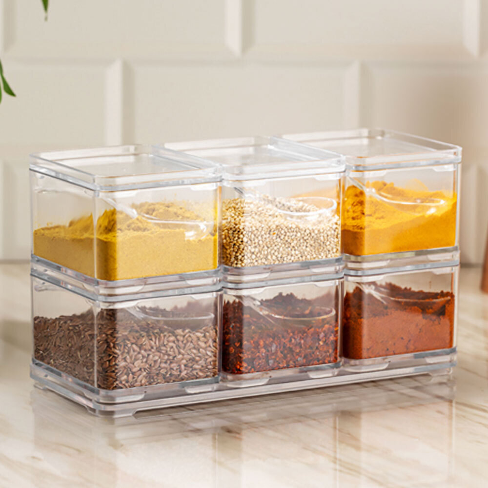 Набор для специй с крышкой и ложкой