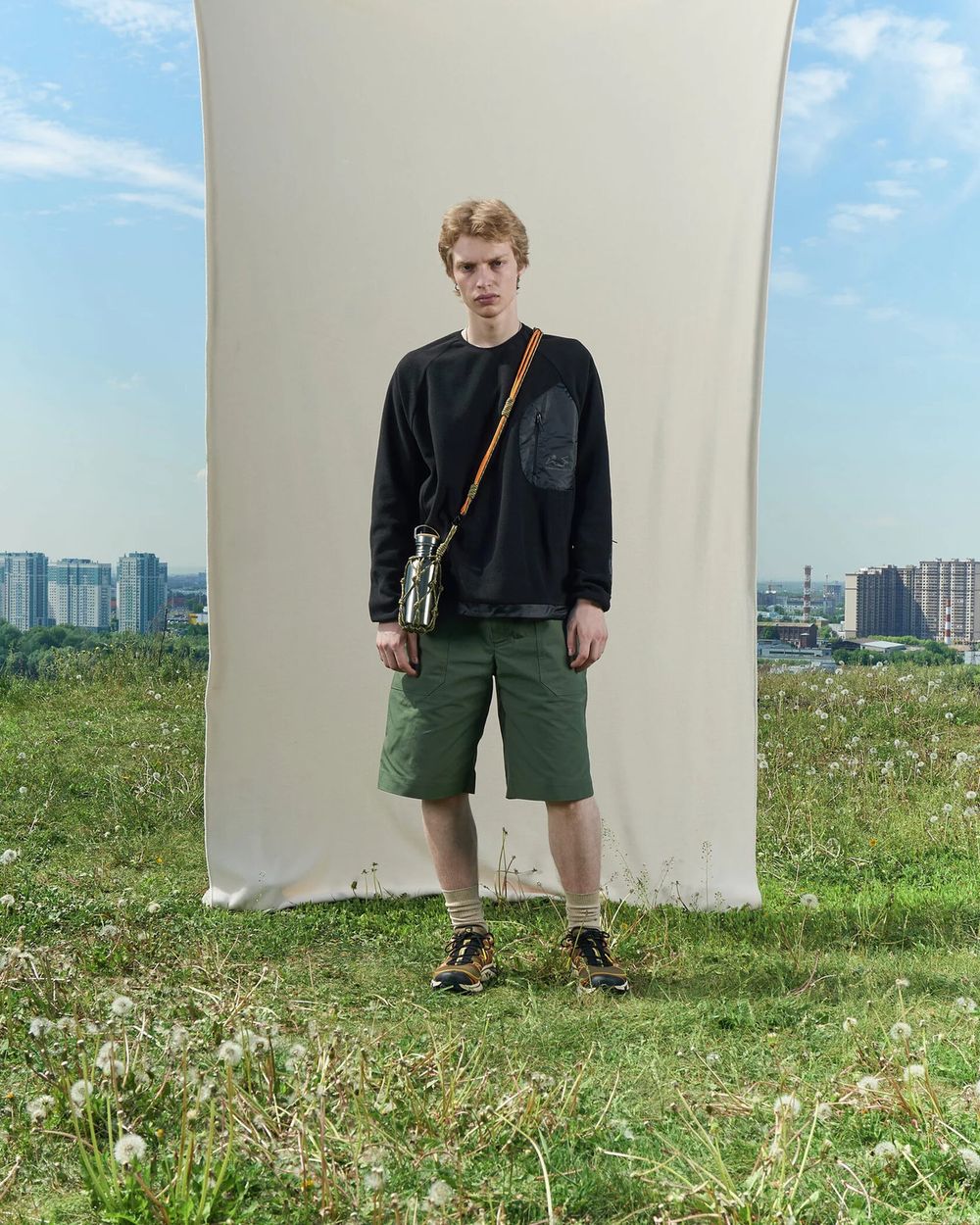 Толстовка Called a Garment Utilitarian черная