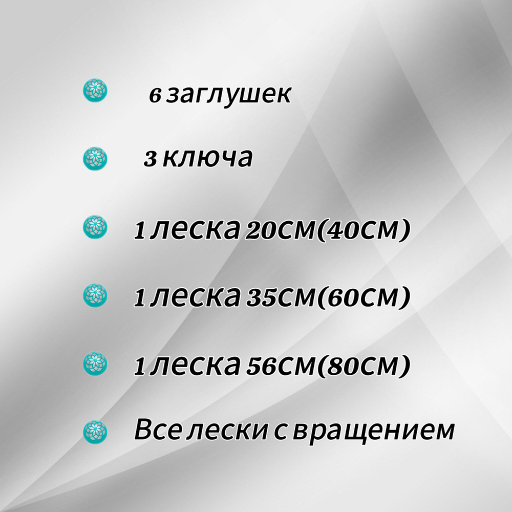 Тросик вращающийся(поворотный) Mindful для съемных спиц 60см, KnitPro