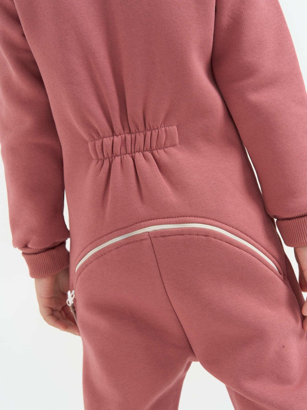 Комбинезон-косуха с клапаном "Пепельная роза" утепленный