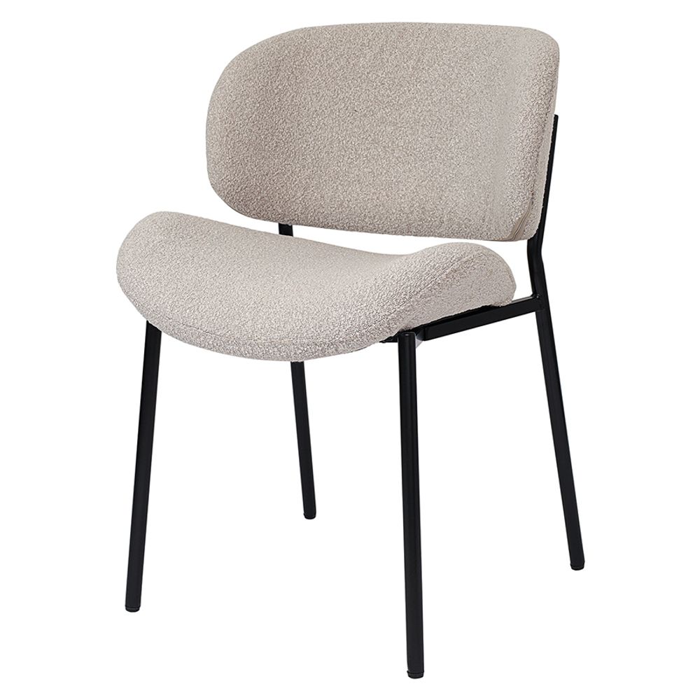 Стул Embrace, букле, серо-бежевый