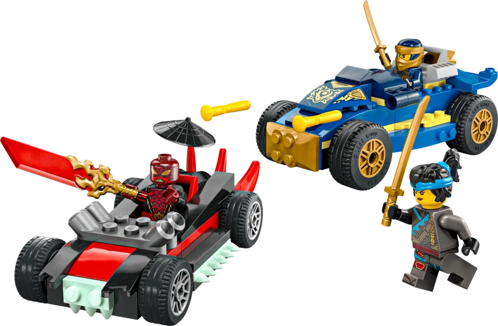 Конструктор LEGO Ninjago 71840 Дуэль гоночных автомобилей Rogue и Drix
