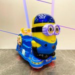 Аттракцион качалка с мультиками «Желтый человечек»