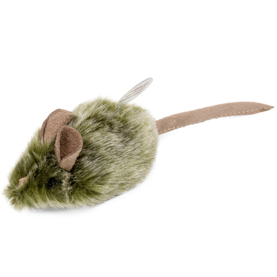 75101 Игрушка для кошек Мышка со звуковым чипом 15см, серия MELODY CHASER, Gigwi