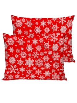 Наволочка комплект 2шт бязь Сказка "Снежинка" 50x70 см на молнии
