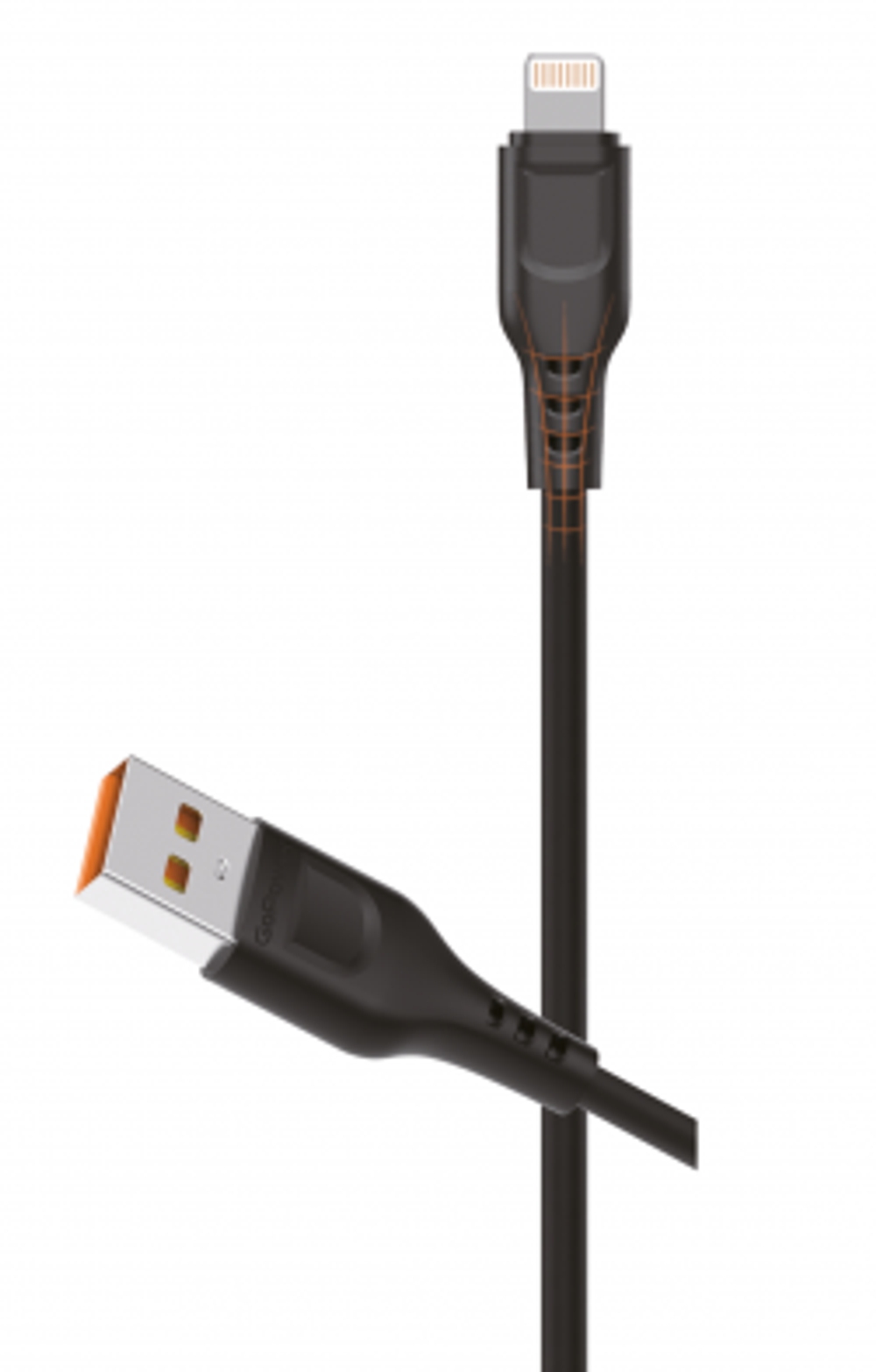 Кабель GoPower GP01L-2M USB (m)-Lightning (m) 2.0м 2.1A черный