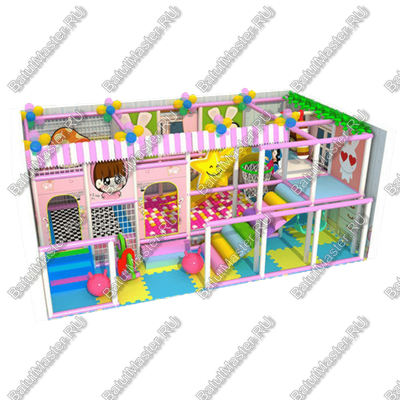 Детский игровой лабиринт "Два этажа веселья" HAS-LP28-01