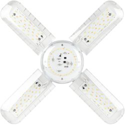 Фитолампа для растений светодиодная ЭРА GREEN LINE ФИТО-65W-PFR-E27-GR 5-ти лепестковая полного спектра 65 Вт Е27 | Фитолампы Е27