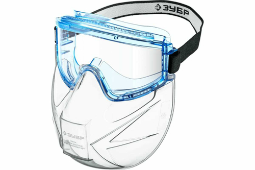 Защитные очки ЗУБР Панорама в комплекте со щитком 110233