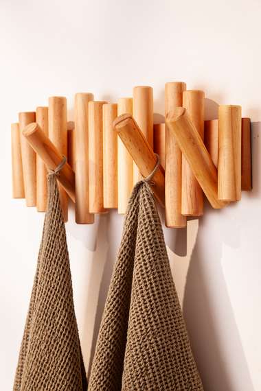 Полотенце банное из умягченной вафли цвета хаки из коллекции essential, 70x140 см