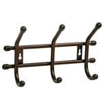 Вешалка настенная "Уют 3" 3 крючка, 260*75*160мм, цвет медный антик