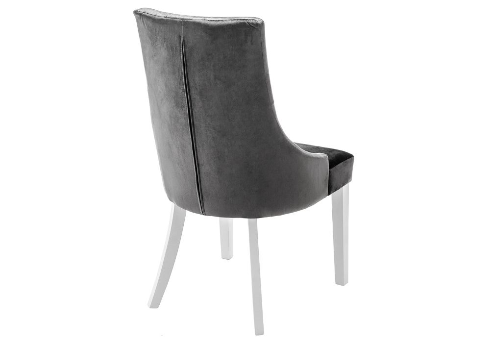 Стул Elegance white / fabric grey