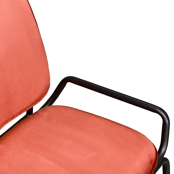 Стул Ror, Double Frame, темно-красный велюр