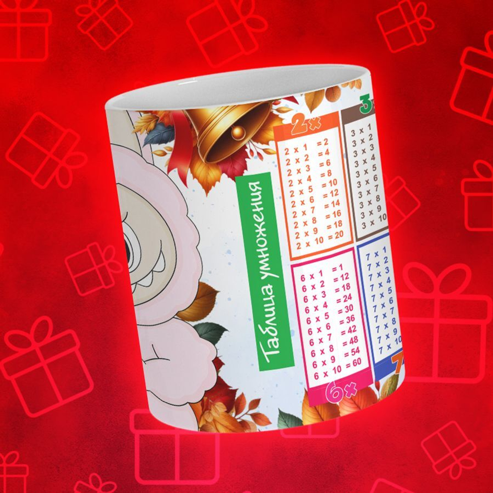 Лабубу с таблицей умножения