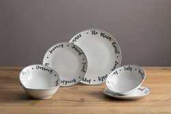 Тарелка обеденная 26.5см Price&Kensington Carnaby Script