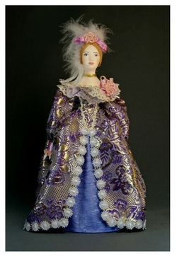 Кукла коллекционная Дама в придворном платье.