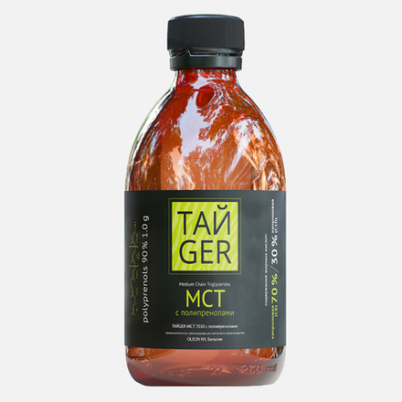 ТАЙGER MCT масло с полипренолами  90%, 1 г, 250 мл