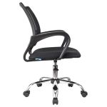 Кресло оператора Helmi HL-M95 R (695) "Airy", СН, спинка сетка черная/сиденье ткань TW черная, пиастра