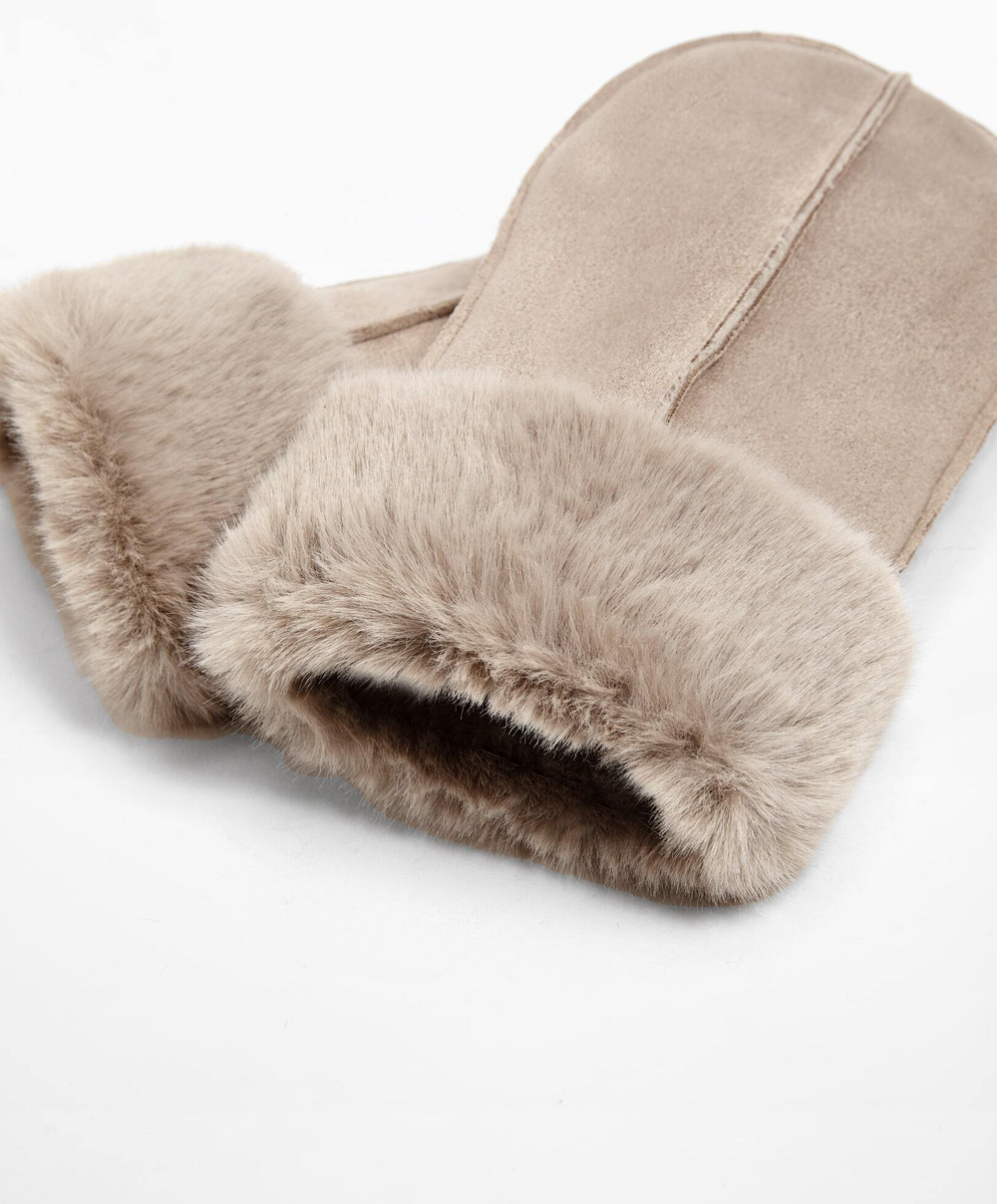 Oysho Замшевые варежки, норка