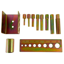 WDK-80008 Набор пуансонов для выпрессовки сайлентблоков и подшипников. В комплекте 8 оправок