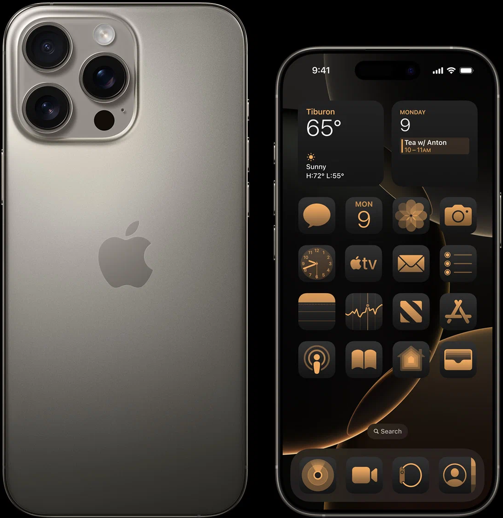 Смартфон Apple iPhone 16 Pro Max 256 ГБ, Dual nano SIM, Natural Titanium титан