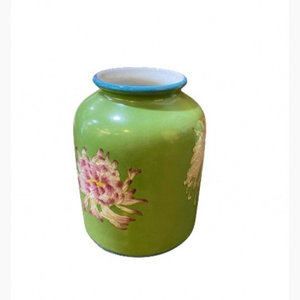 Ваза Бочонок зелёный