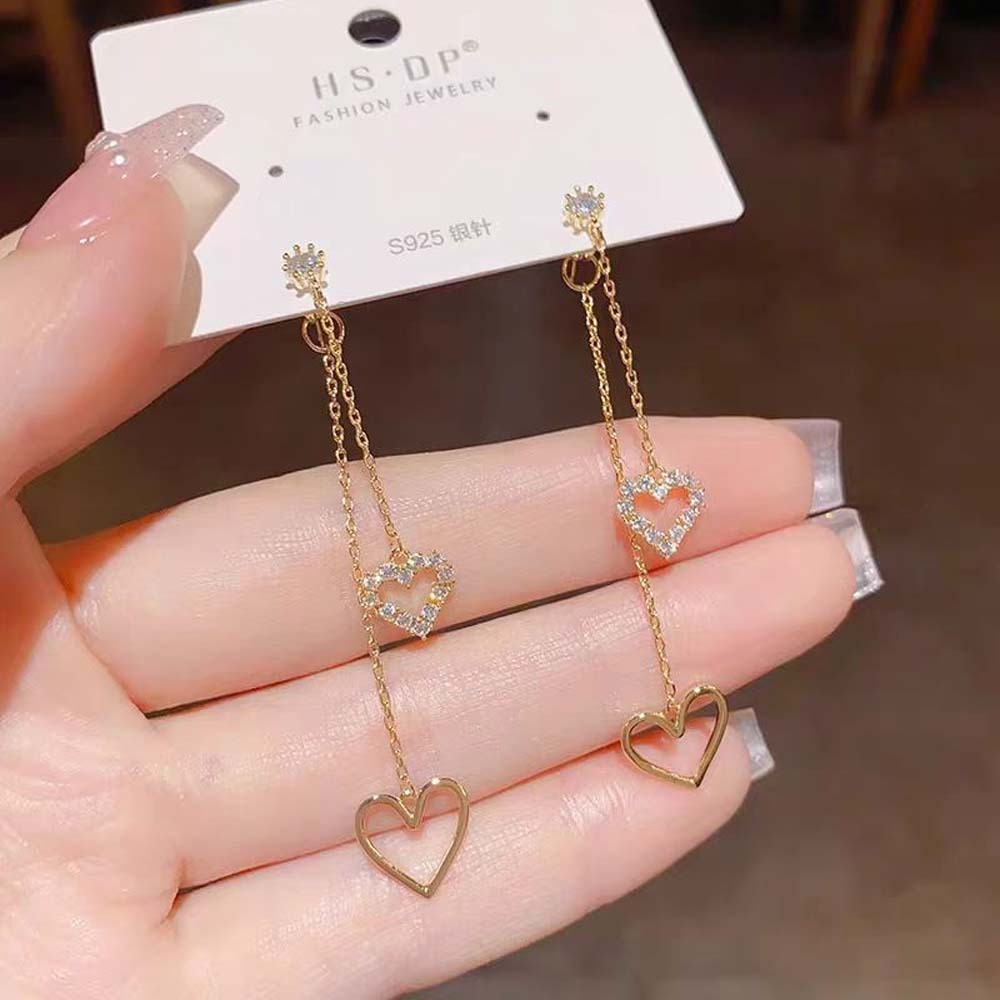 Серьги сердечки