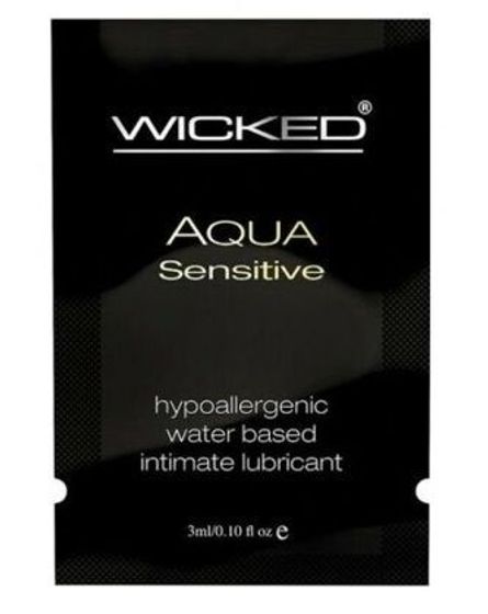 Мягкий лубрикант на водной основе WICKED AQUA Sensitive - 3 мл.