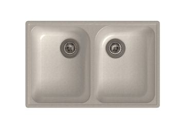 GranFest QUARZ (ECO-15) Мойка  2 чаши 740*480 (белый) арт. GF-Z--