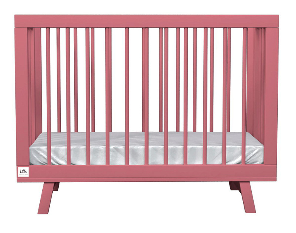 Кроватка детская Lillaland Lilla Aria с маятником Antique Pink