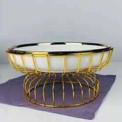 Lenardi 164-010 Блюдо 27см на подставке MULTICOLOR в под.уп.(х8)Фарфор