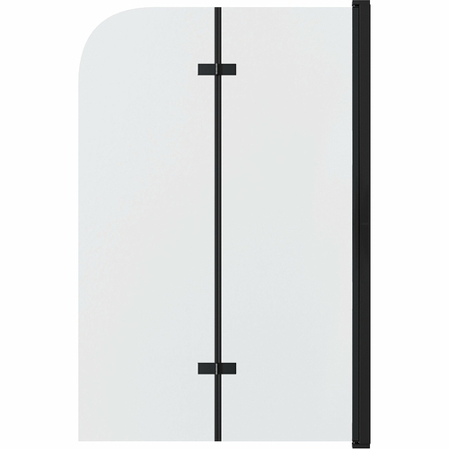 Шторка на ванну Grossman 100x150 GR-106100BLACK профиль Черный стекло прозрачное
