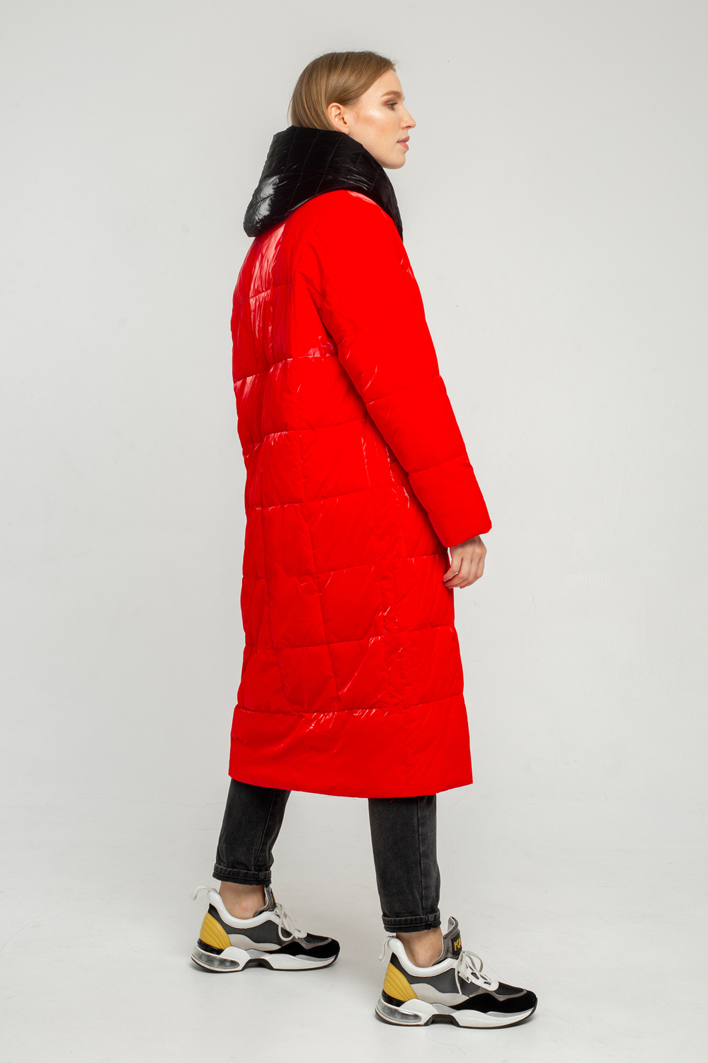 8855 красный пальто женское 806