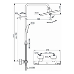 Душевая система Ideal Standard CERATHERM T25+ A7210AA