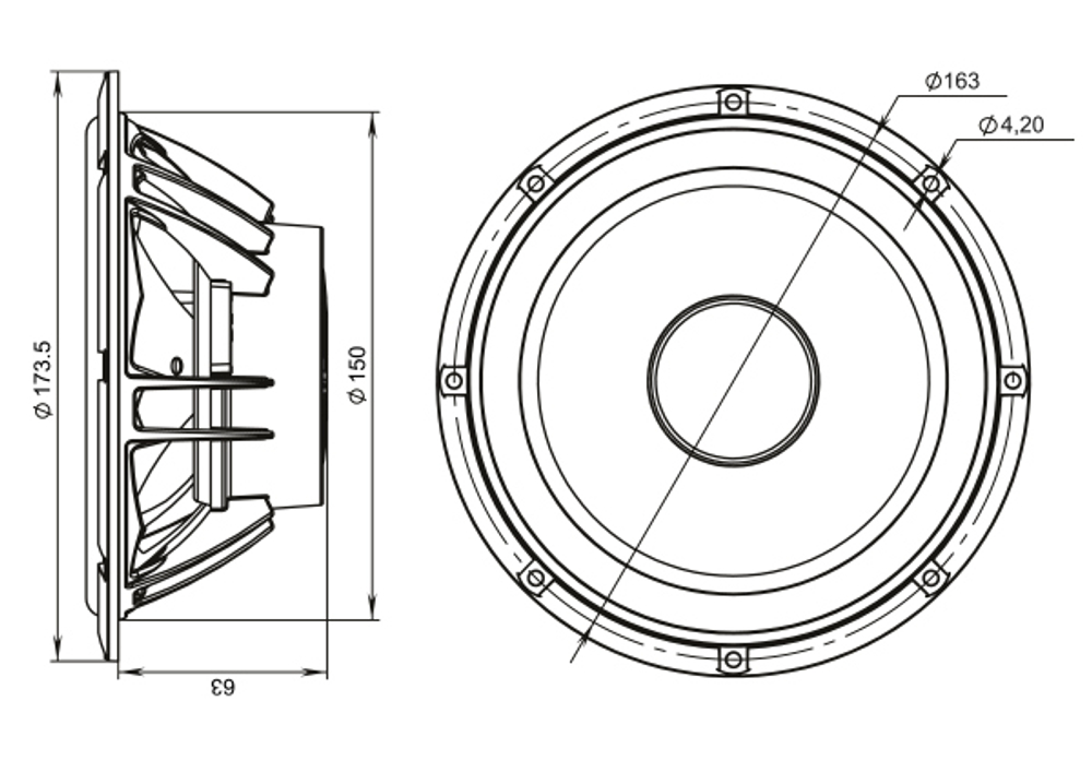 Комп. акустика Pride Easy 6.5C V.2