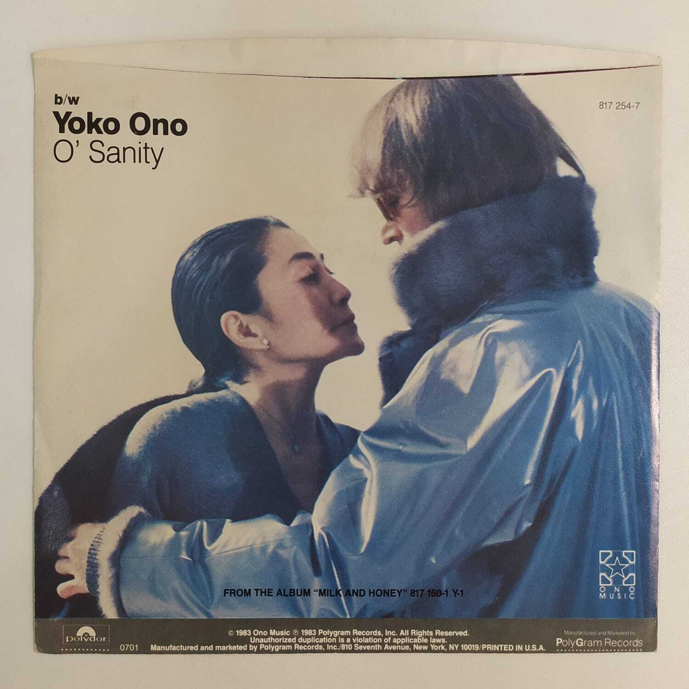 John Lennon - Nobody Told Me (США 1983г.) 7", Single, 45 RPM